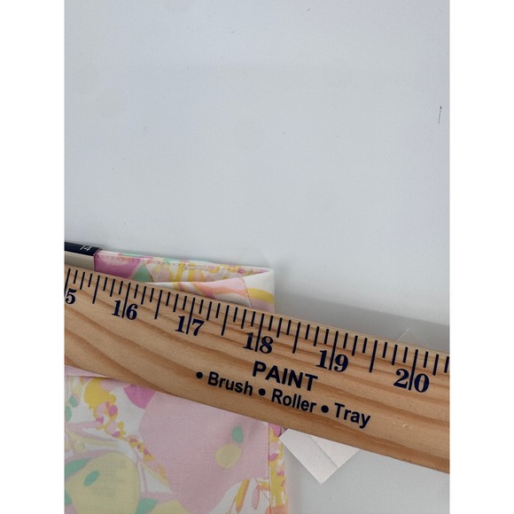 Talbots Crop Pants Women 14 Floral Print Pink Yellow Mint Green flattering New - Picture 7 of 14